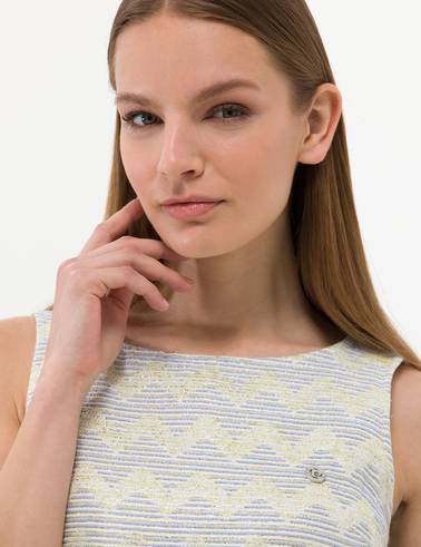 Ekru Slim Fit Dokuma Elbise
