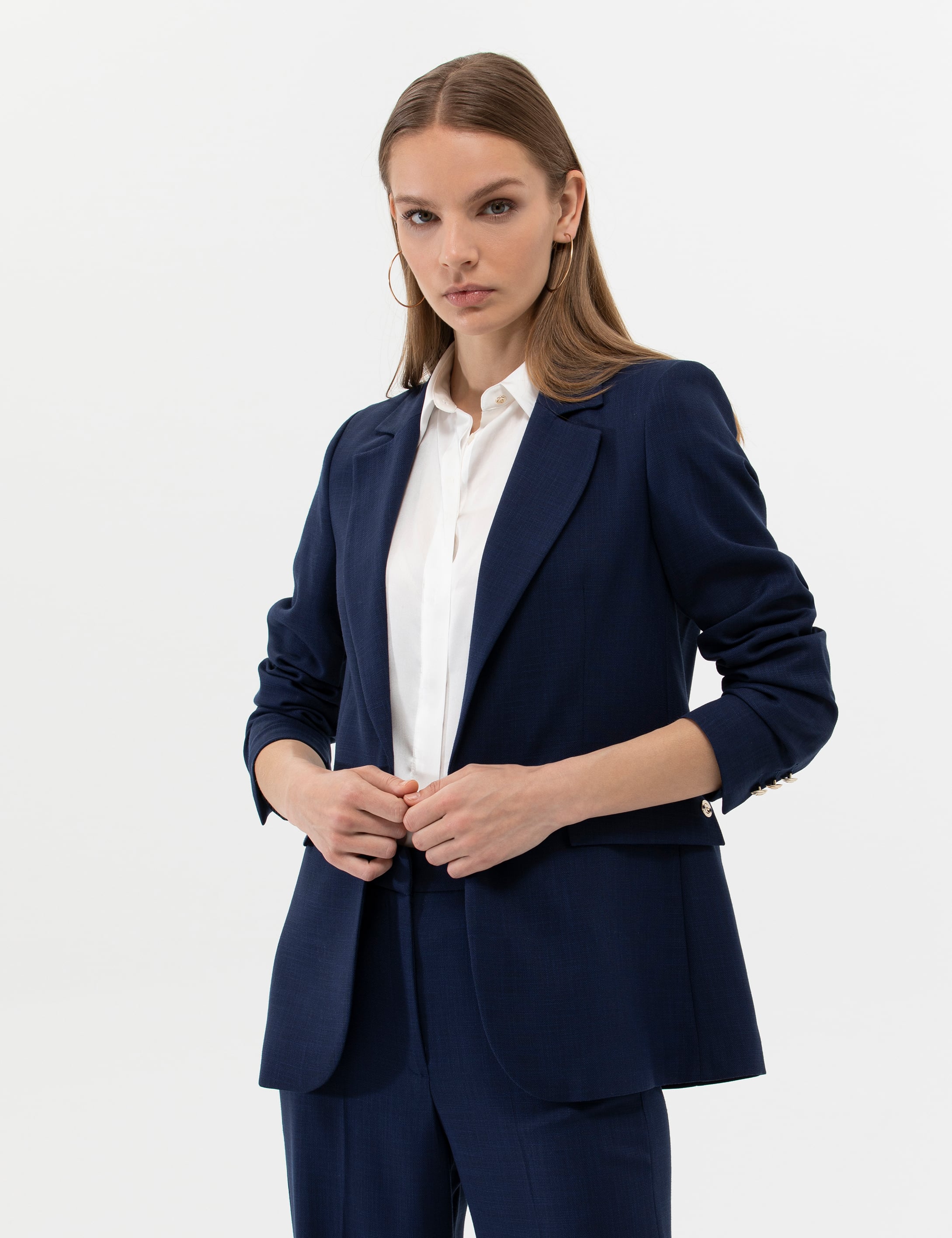 Lacivert Blazer Ceket - Image 1