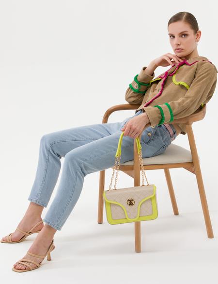 Yeşil Omuz Çantası - 50276437002