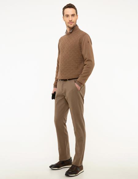 Açık Kahverengi Slim Fit Chino Pantolon - 50224125013