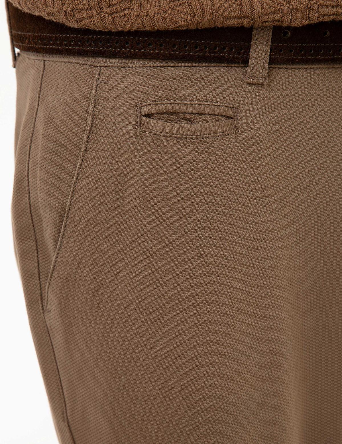 Açık Kahverengi Slim Fit Chino Pantolon - 50224125013