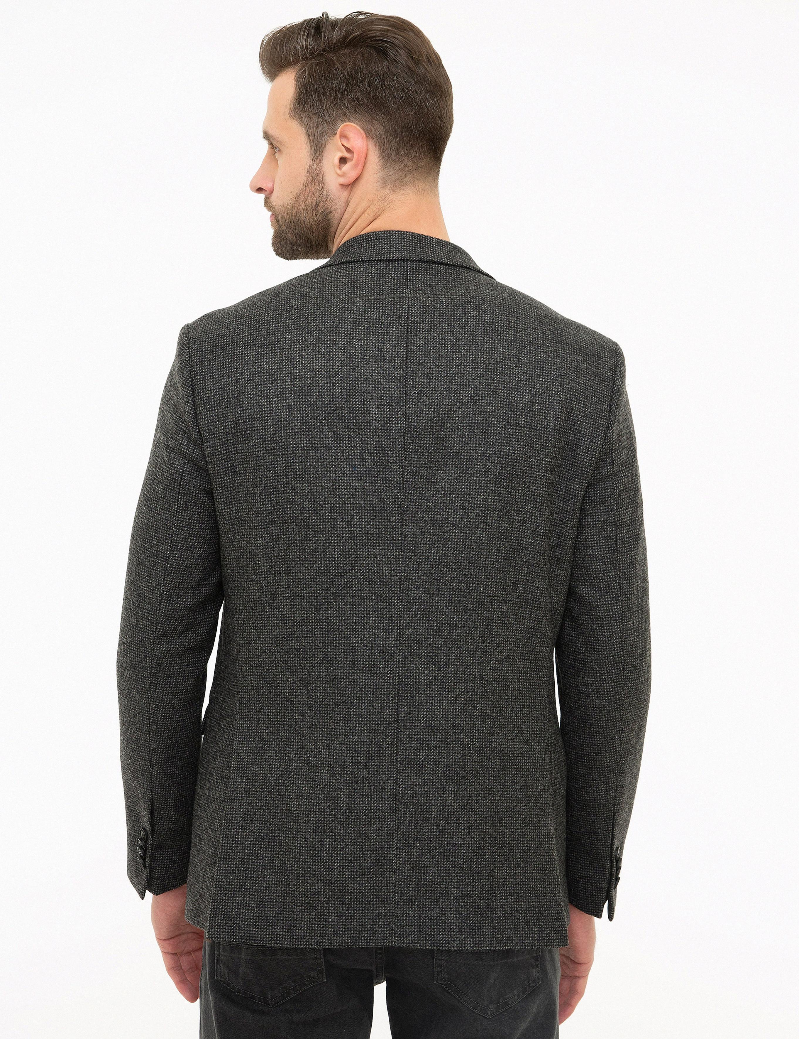 Füme Slim Fit Ceket