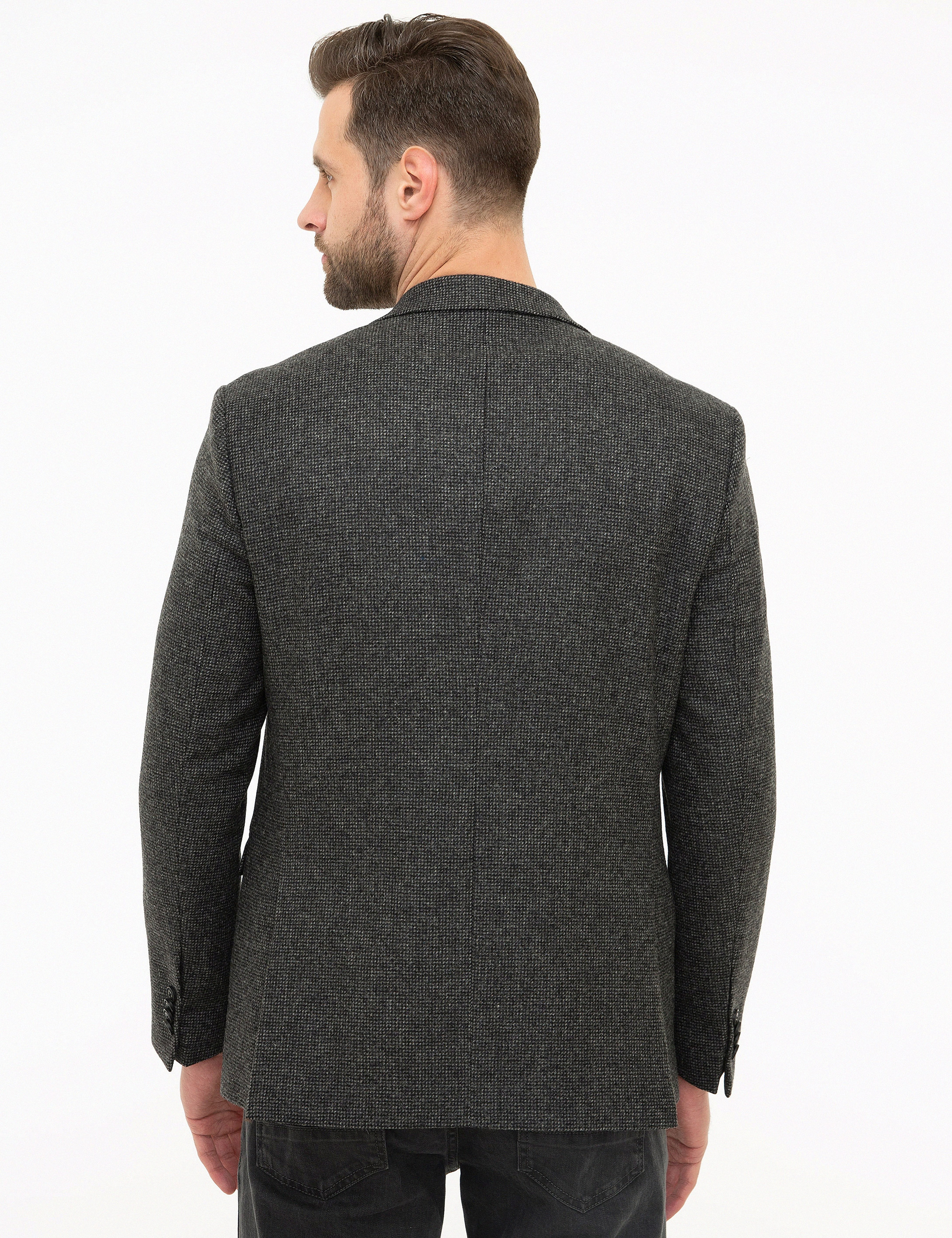 Füme Slim Fit Ceket