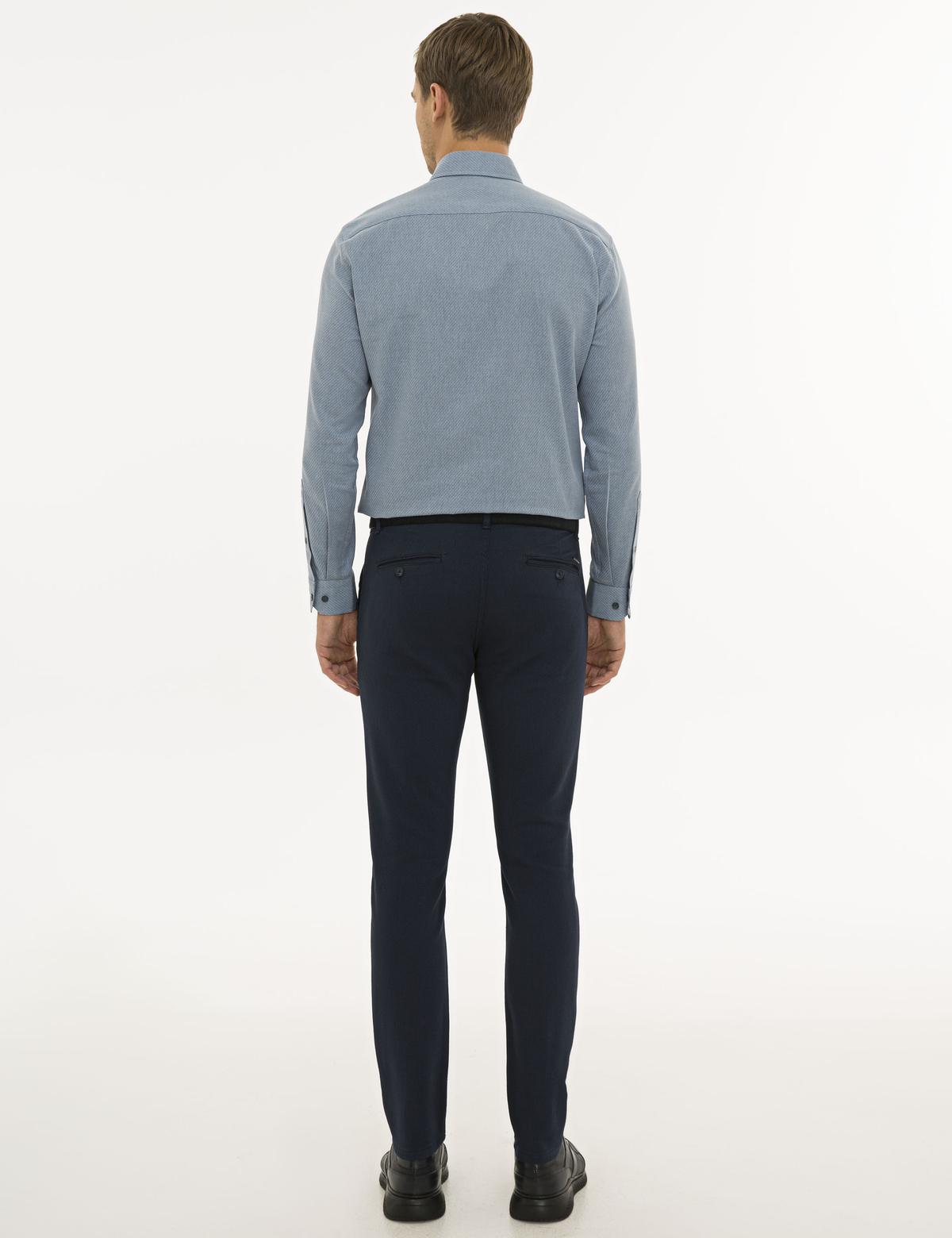 Lacivert Slim Fit Chino Pantolon - 50234031098