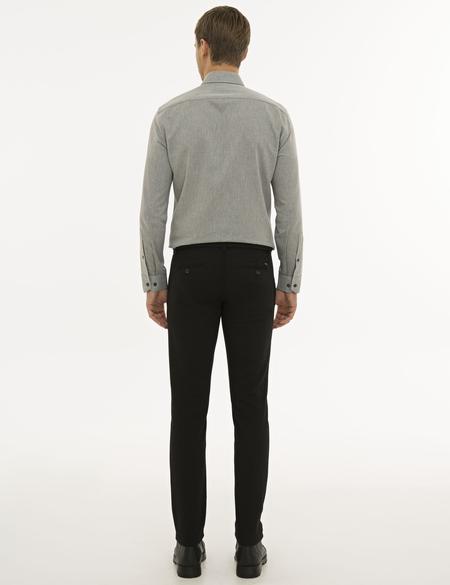 Siyah Slim Fit Chino Pantolon - 50234031125