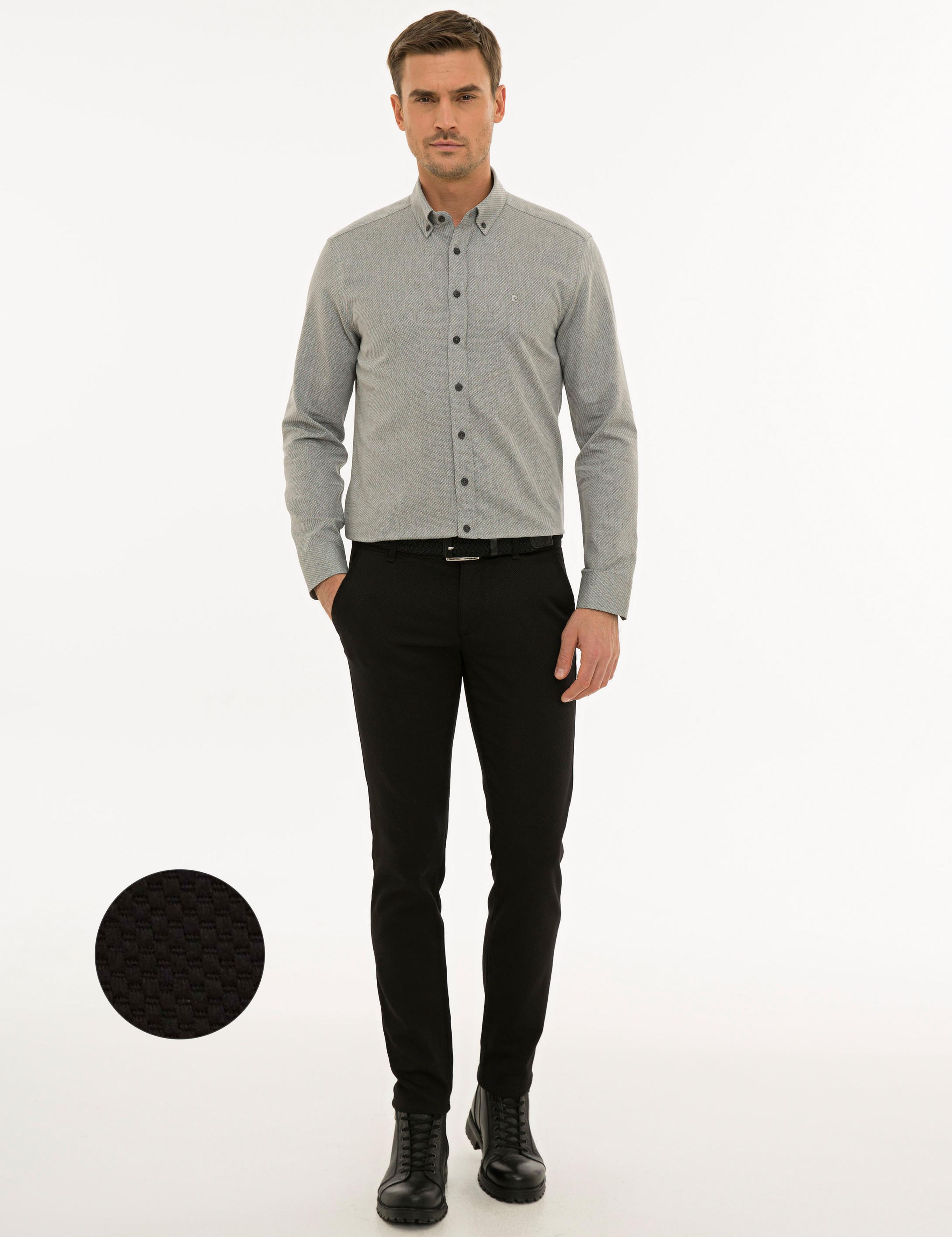 Siyah Slim Fit Chino Pantolon