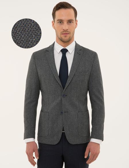 Gri Ekstra Slim Fit Ceket - 50225998044
