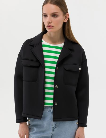 Siyah Regular Fit Örme Ceket - 50260104010