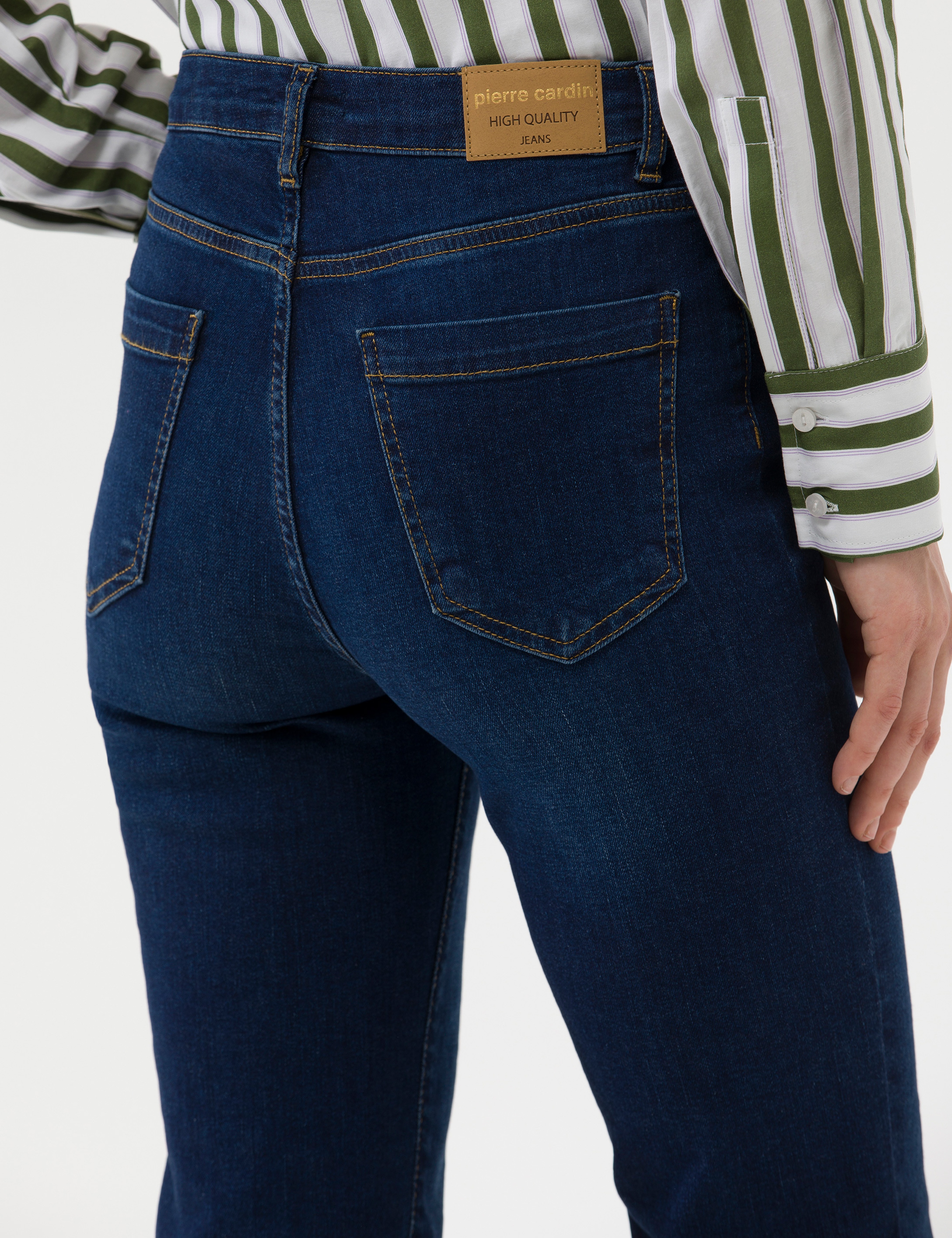 Koyu İndigo Slim Strong Jean Pantolon - Image 7