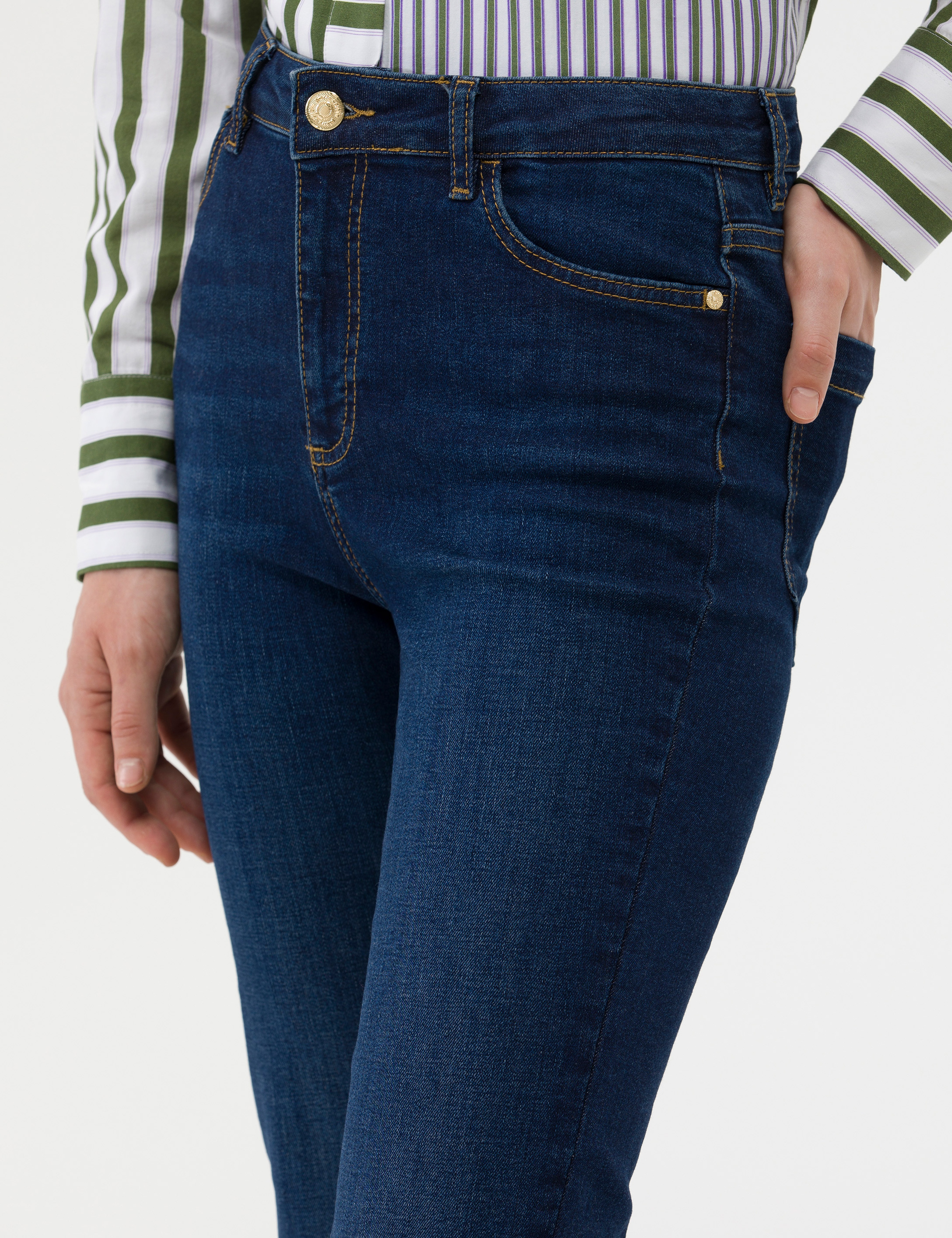 Koyu İndigo Slim Strong Jean Pantolon