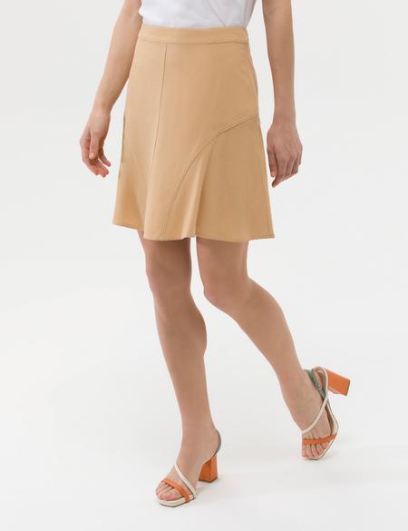 Bej A Kesim Dokuma Etek - 50262592016