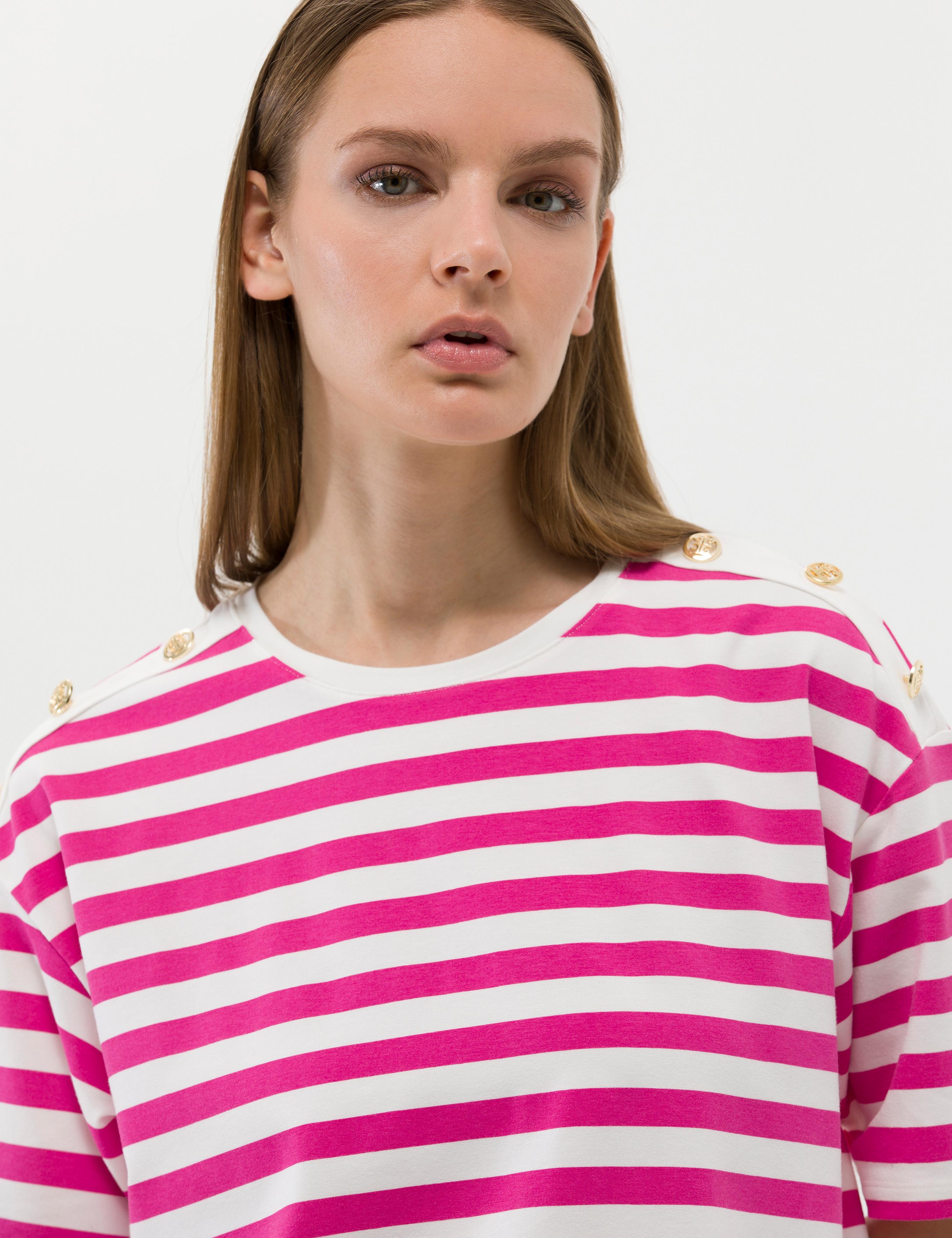 Fuşya Comfort Fit Tişört