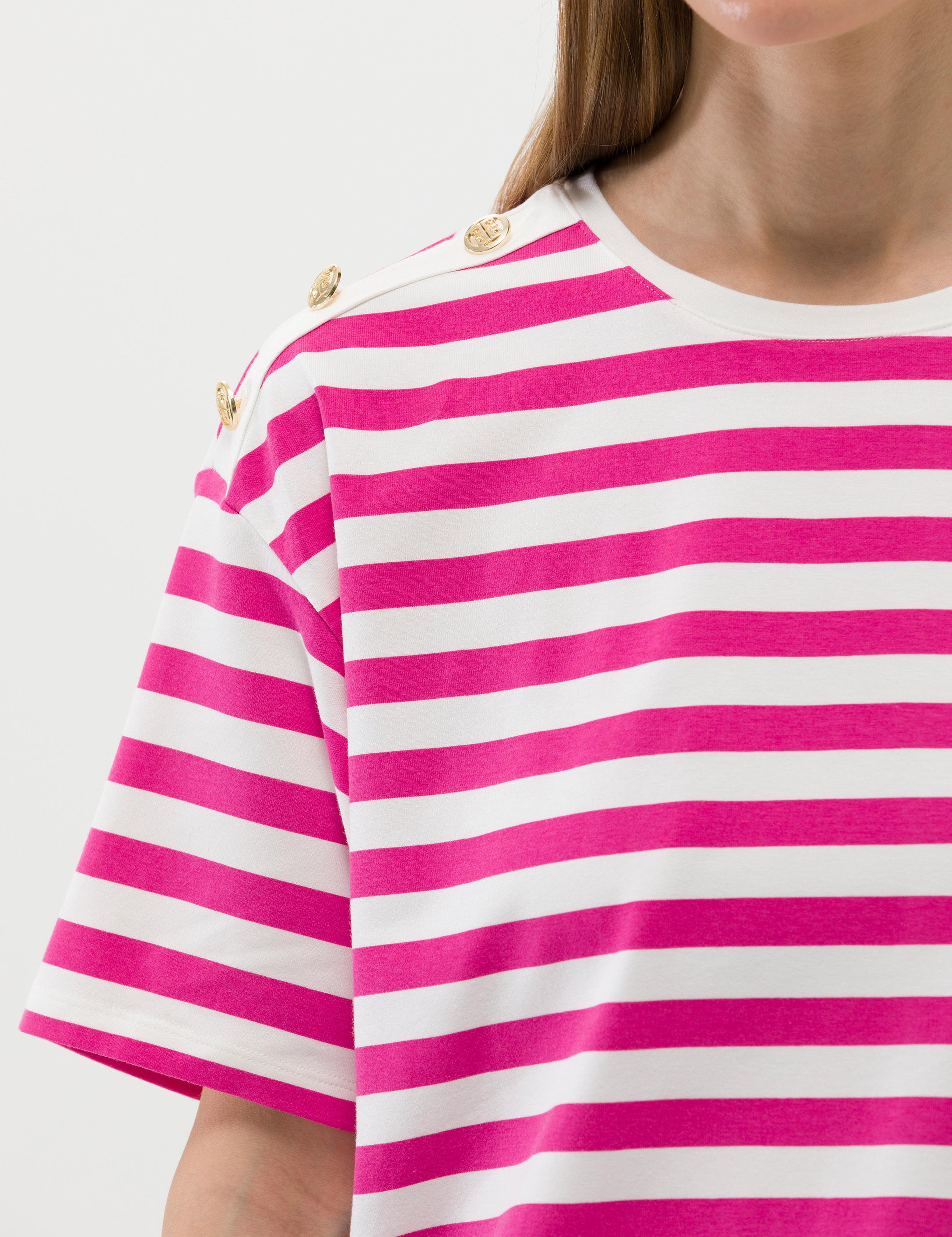 Fuşya Comfort Fit Tişört