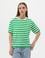 Zümrüt Comfort Fit Çizgili Tişört