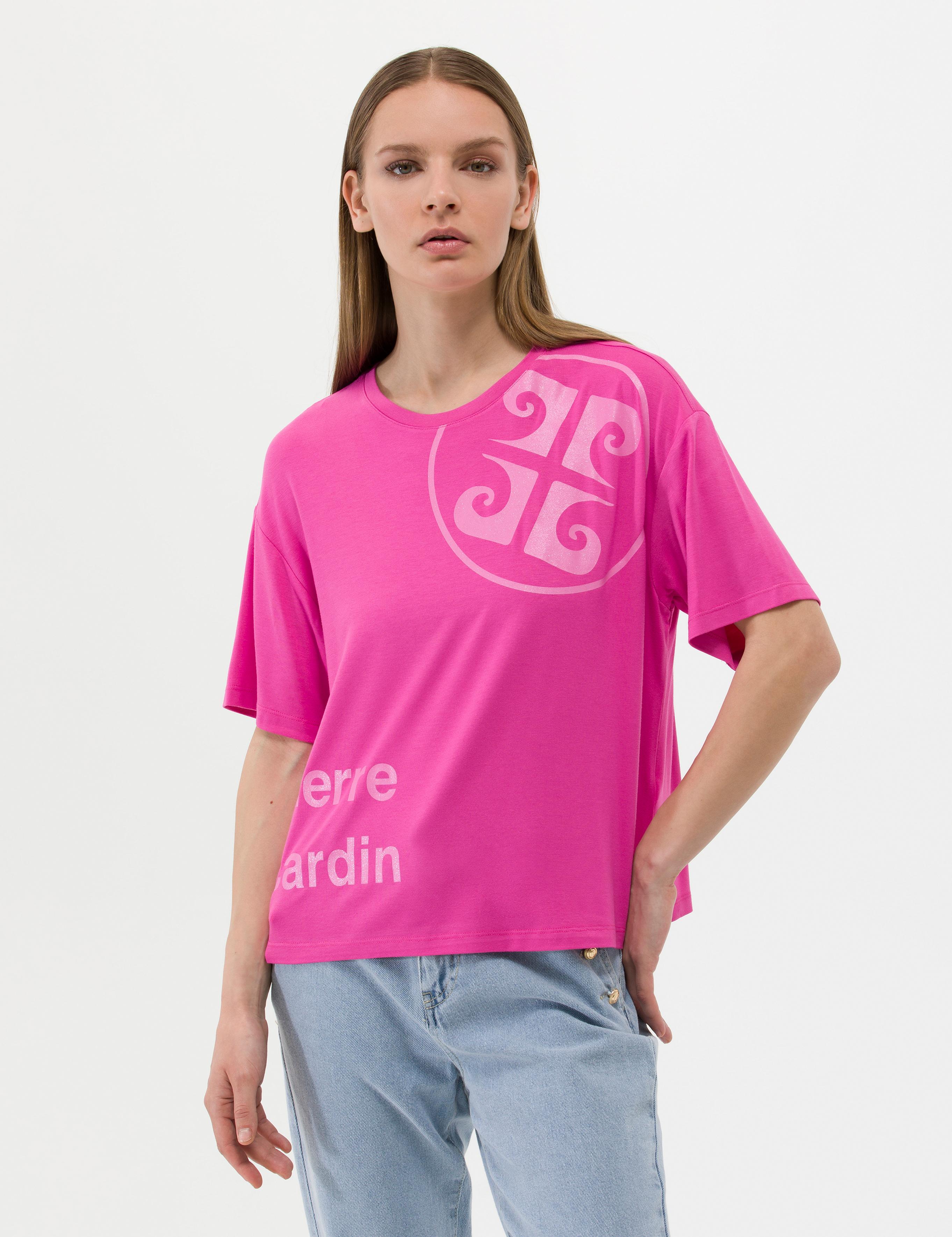 Fuşya Comfort Fit Tişört