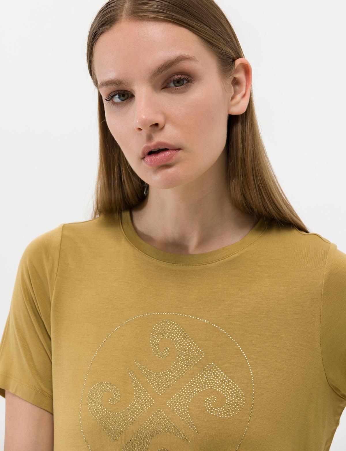 Yeşil Comfort Fit Tişört - 50263400024