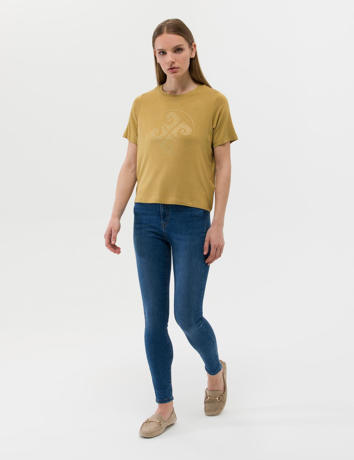 Yeşil Comfort Fit Tişört - 50263400024