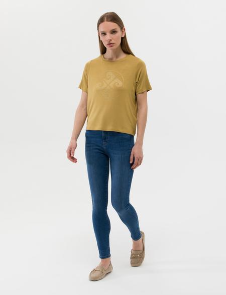 Yeşil Comfort Fit Tişört - 50263400024