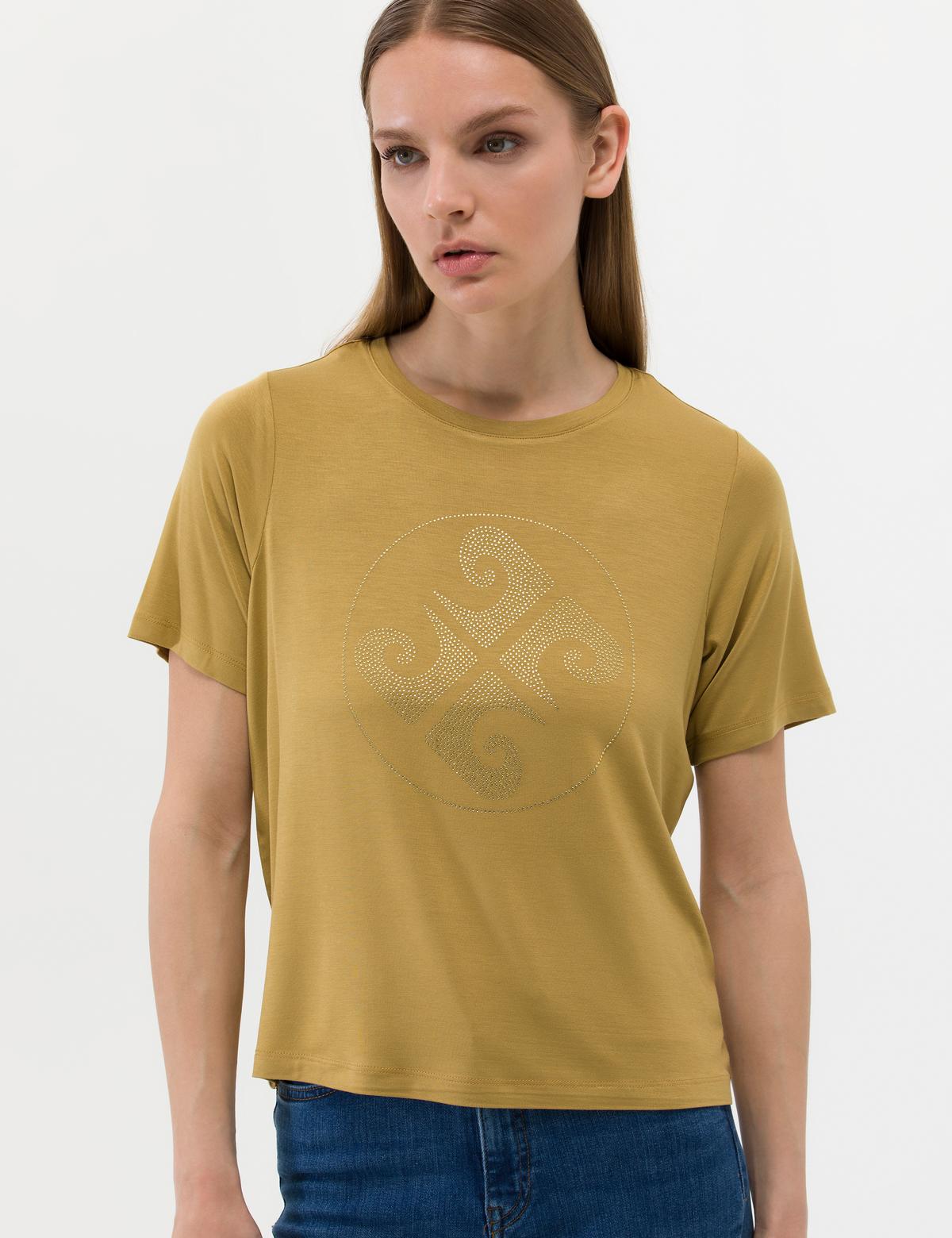 Yeşil Comfort Fit Tişört - 50263400024