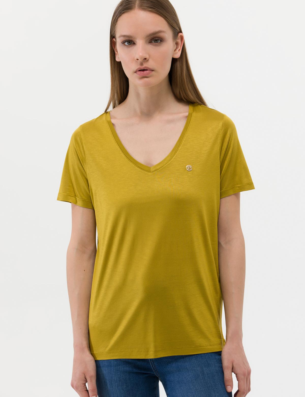 Yeşil Regular Fit Tişört - 50263518052