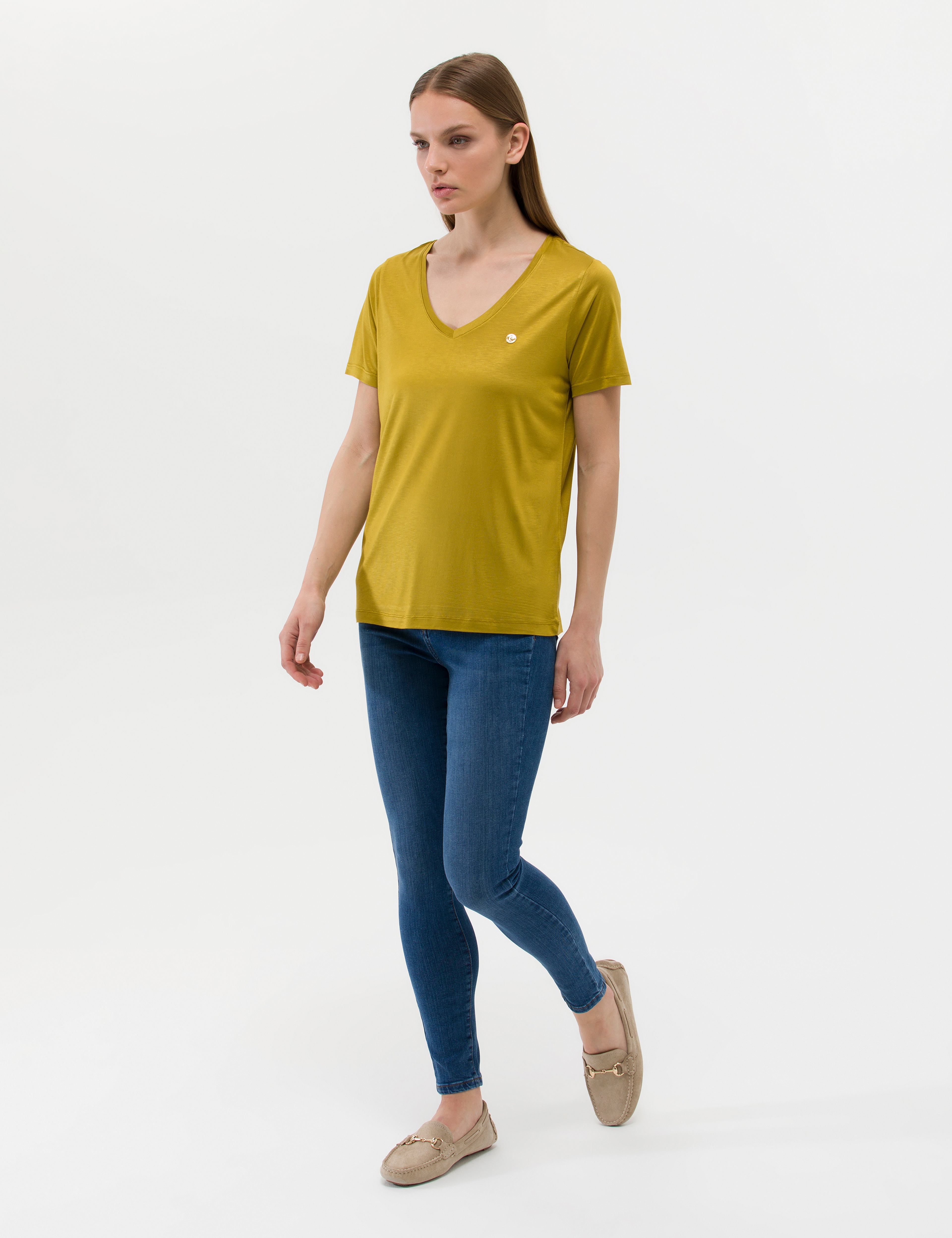 Yeşil Regular Fit Tişört - Image 4