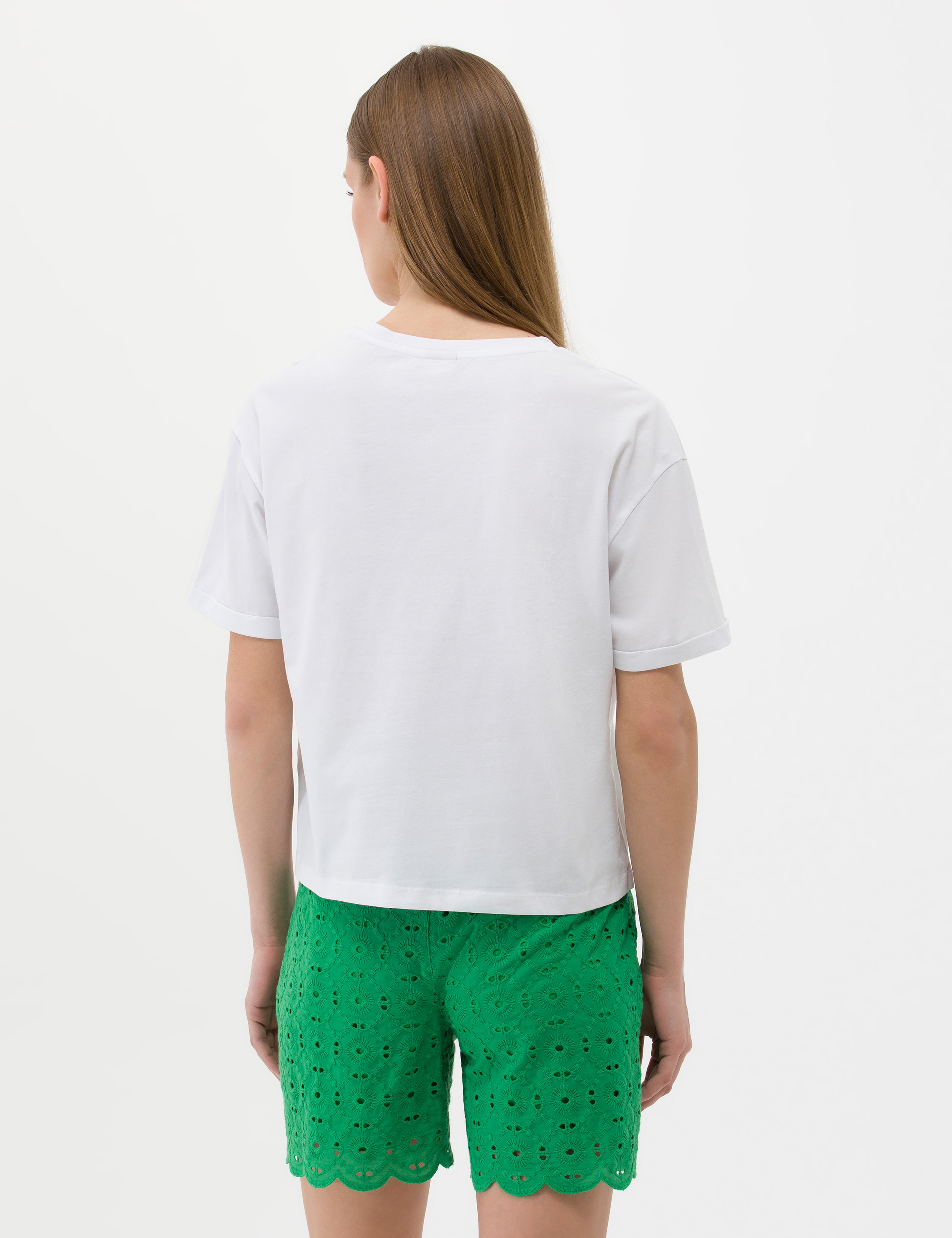 Beyaz Comfort Fit Tişört