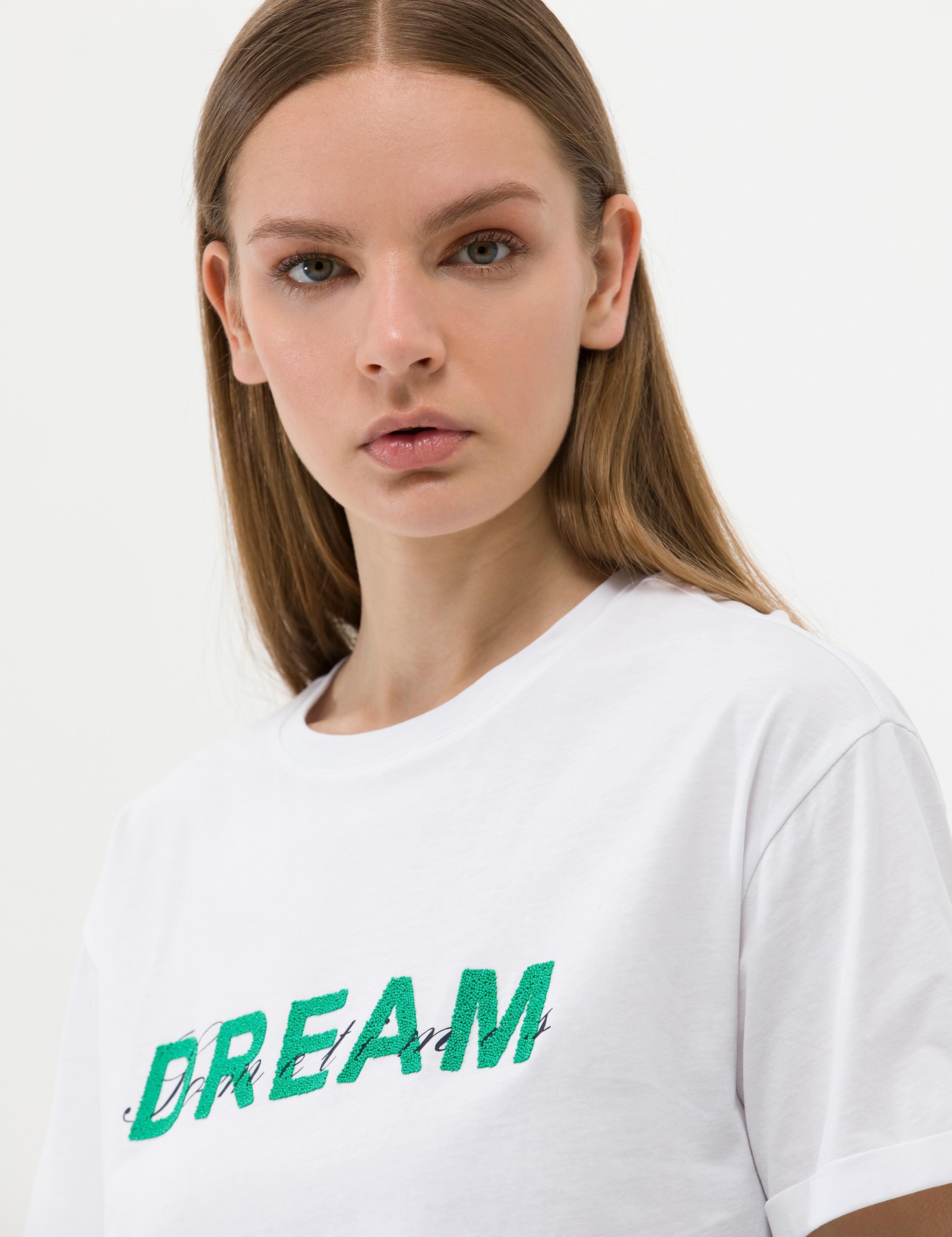 Beyaz Comfort Fit Tişört