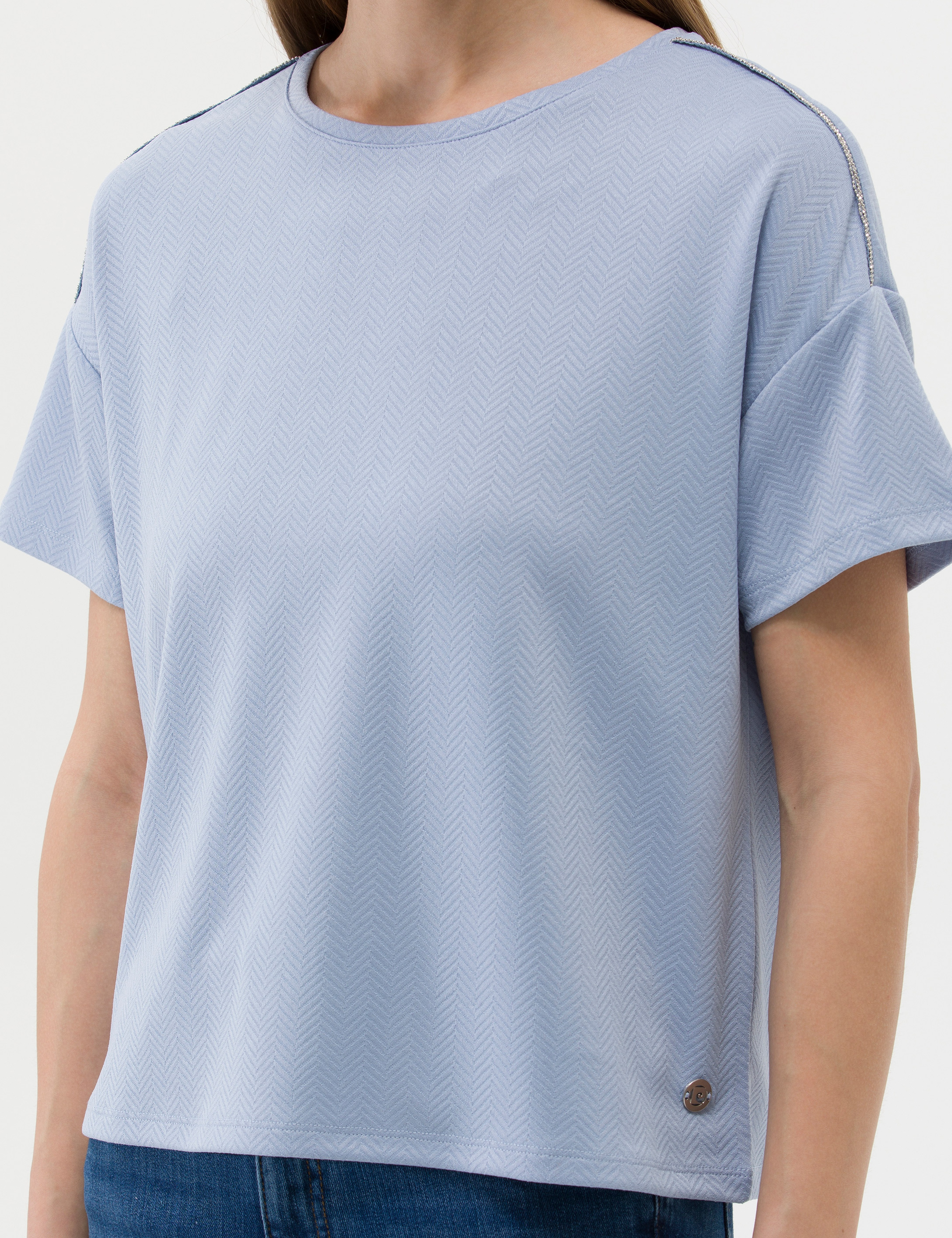 Mavi Regular Fit Tişört - Image 6