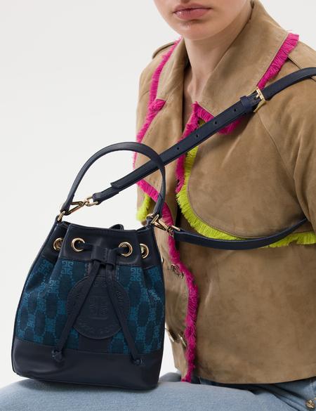 Denim Büzgülü Çanta - 50279144002