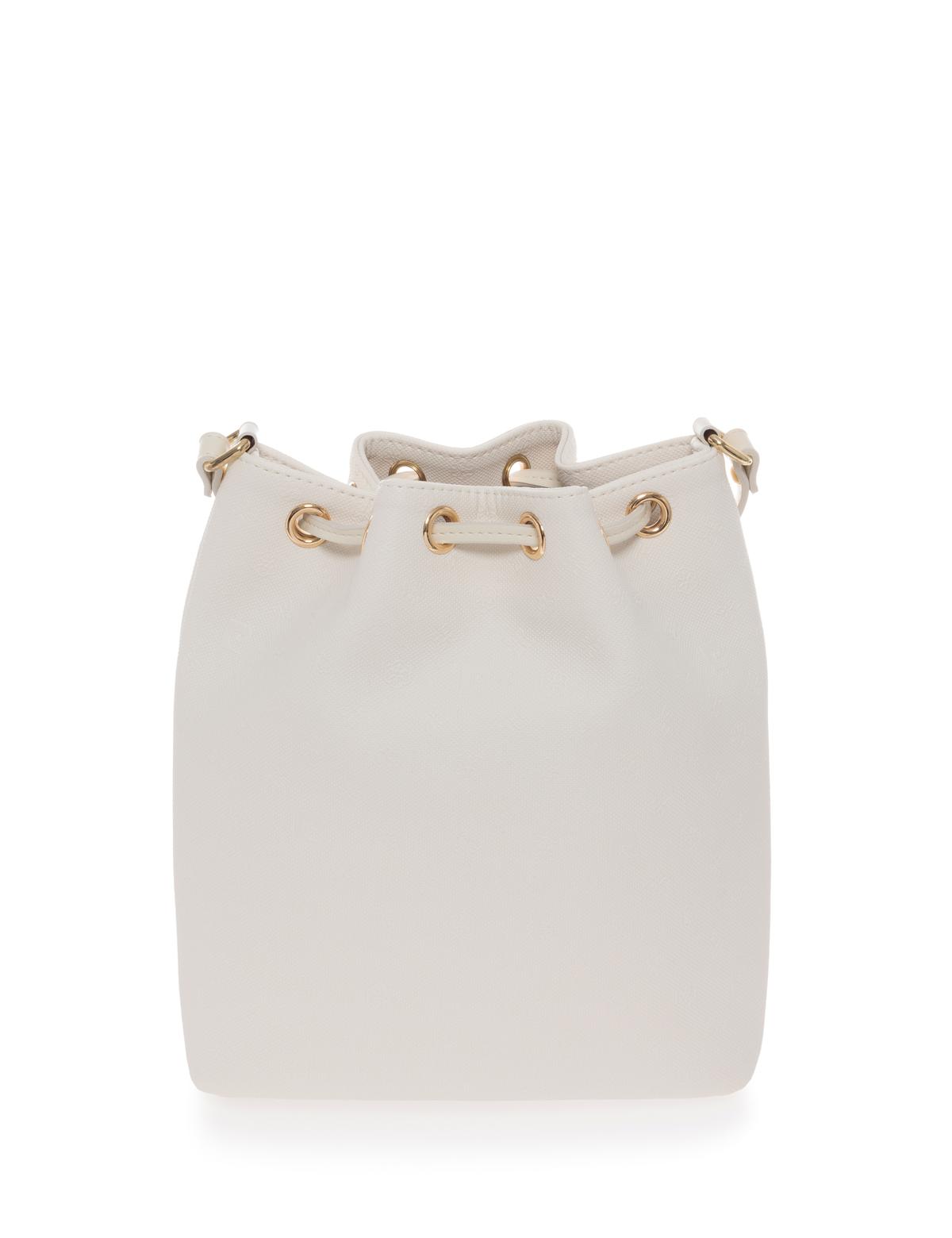 Beyaz Büzgülü Çanta - 50279336002