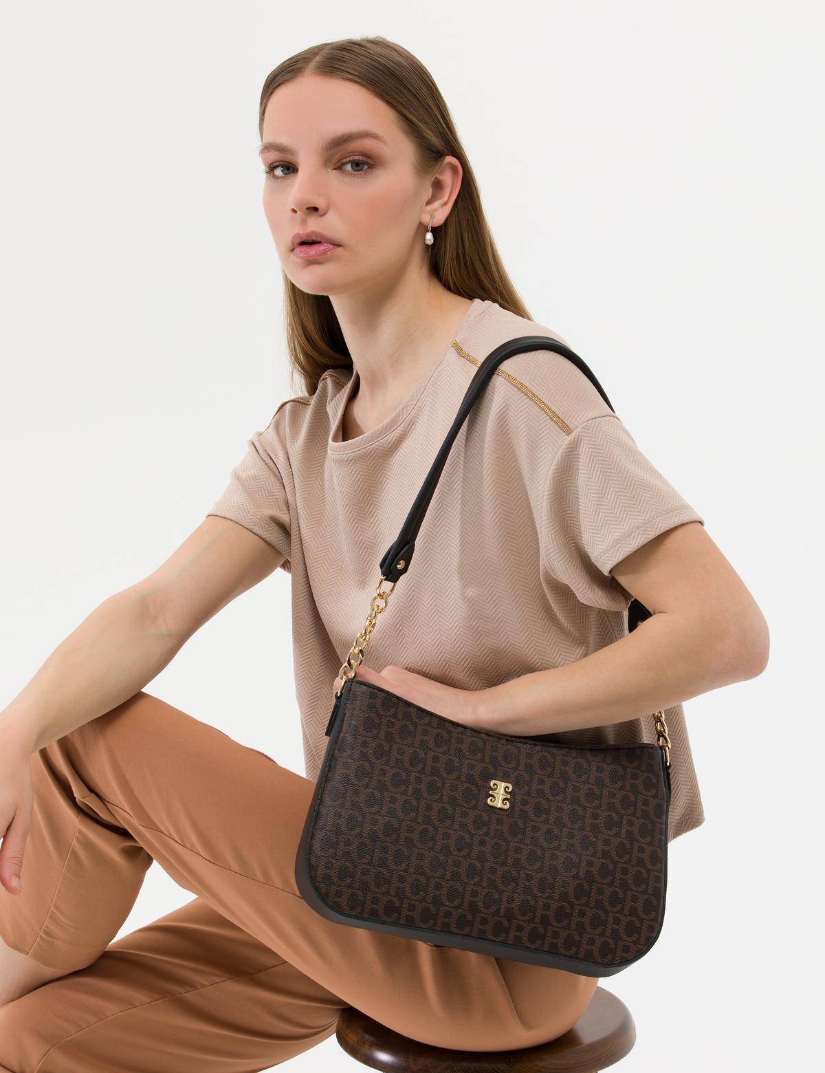 Kahverengi Omuz Çantası