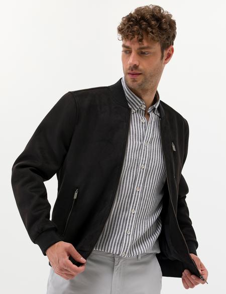 Siyah Deri Ceket - 50275754001