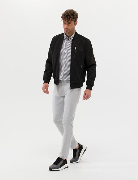 Siyah Deri Ceket - 50275754001