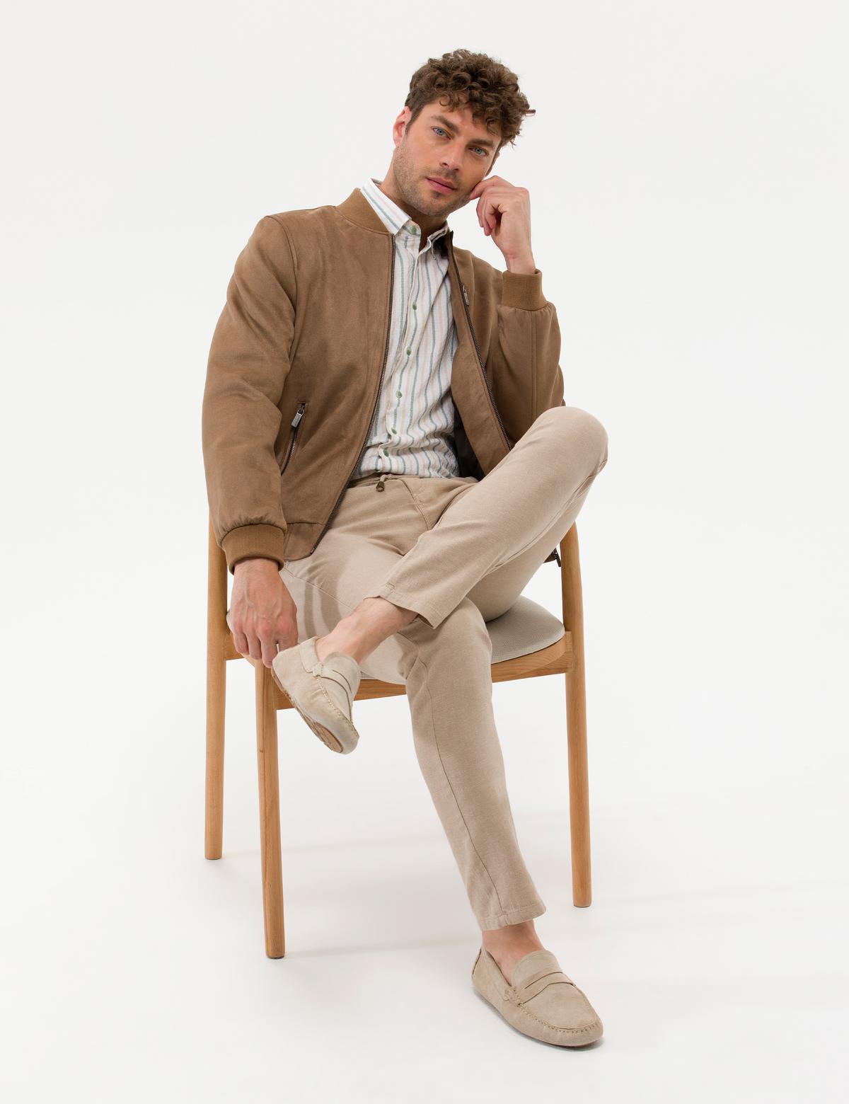 Vizon Deri Ceket - 50275754012