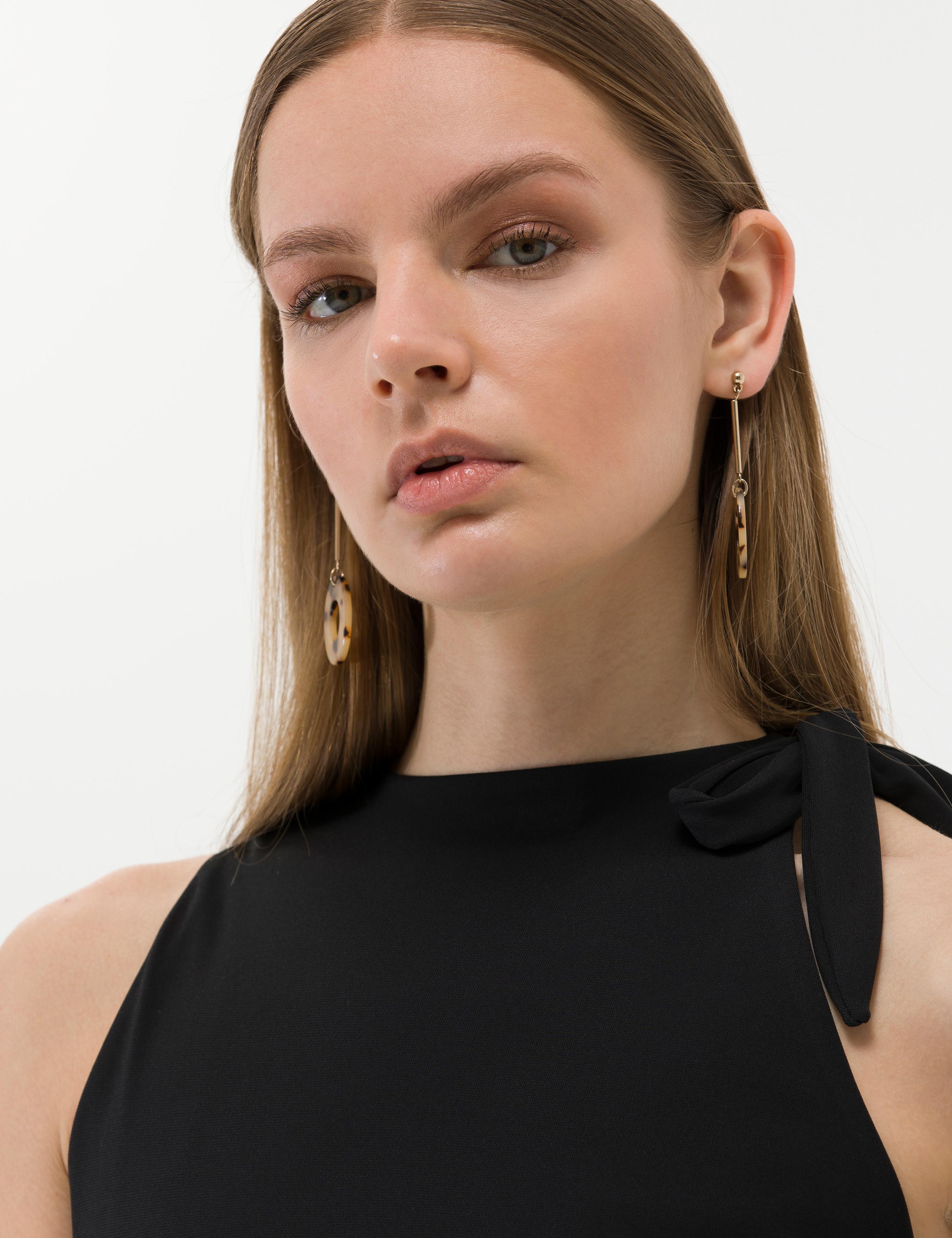 Siyah A Kesim Kolsuz Bluz