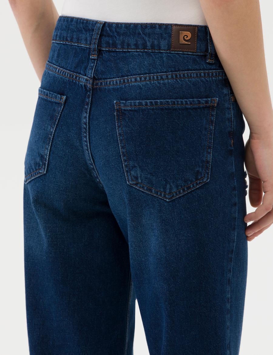 Koyu İndigo Jean Pantolon