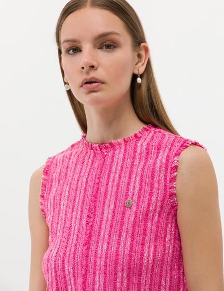 Fuşya A Kesim Dokuma Elbise - 50262629002