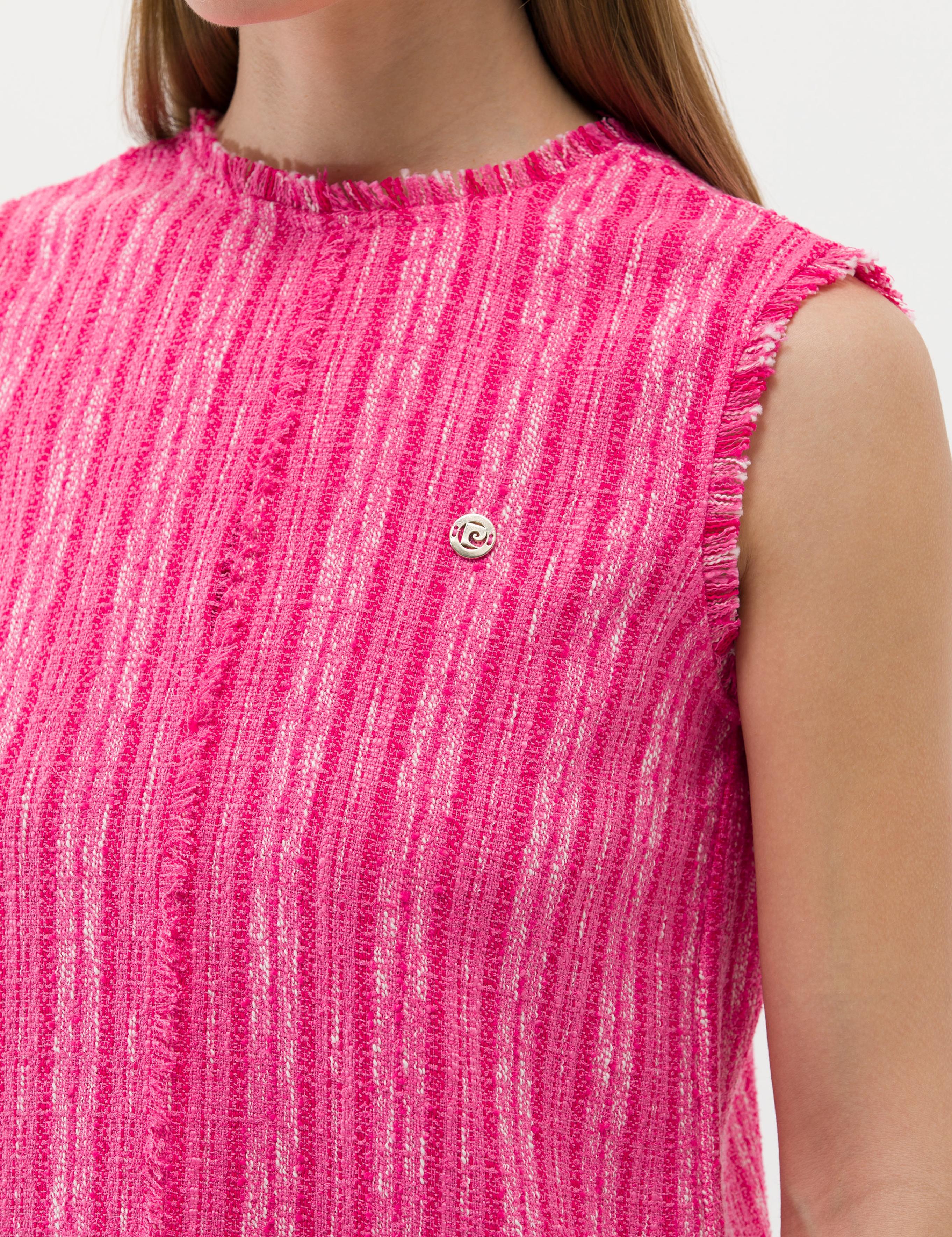 Fuşya A Kesim Dokuma Elbise