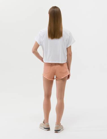Camel Rahat Kesim Jean Bermuda Şort
