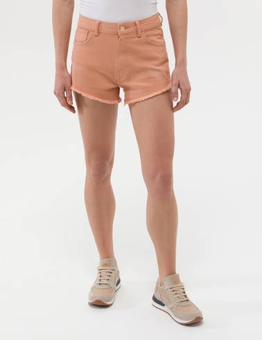 Camel Rahat Kesim Jean Bermuda Şort