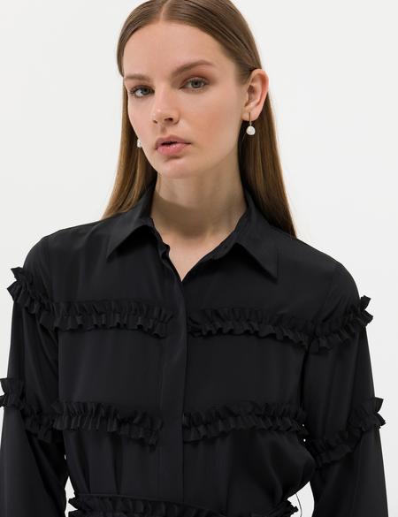 Siyah Uzunkollu Elbise - 50262953005