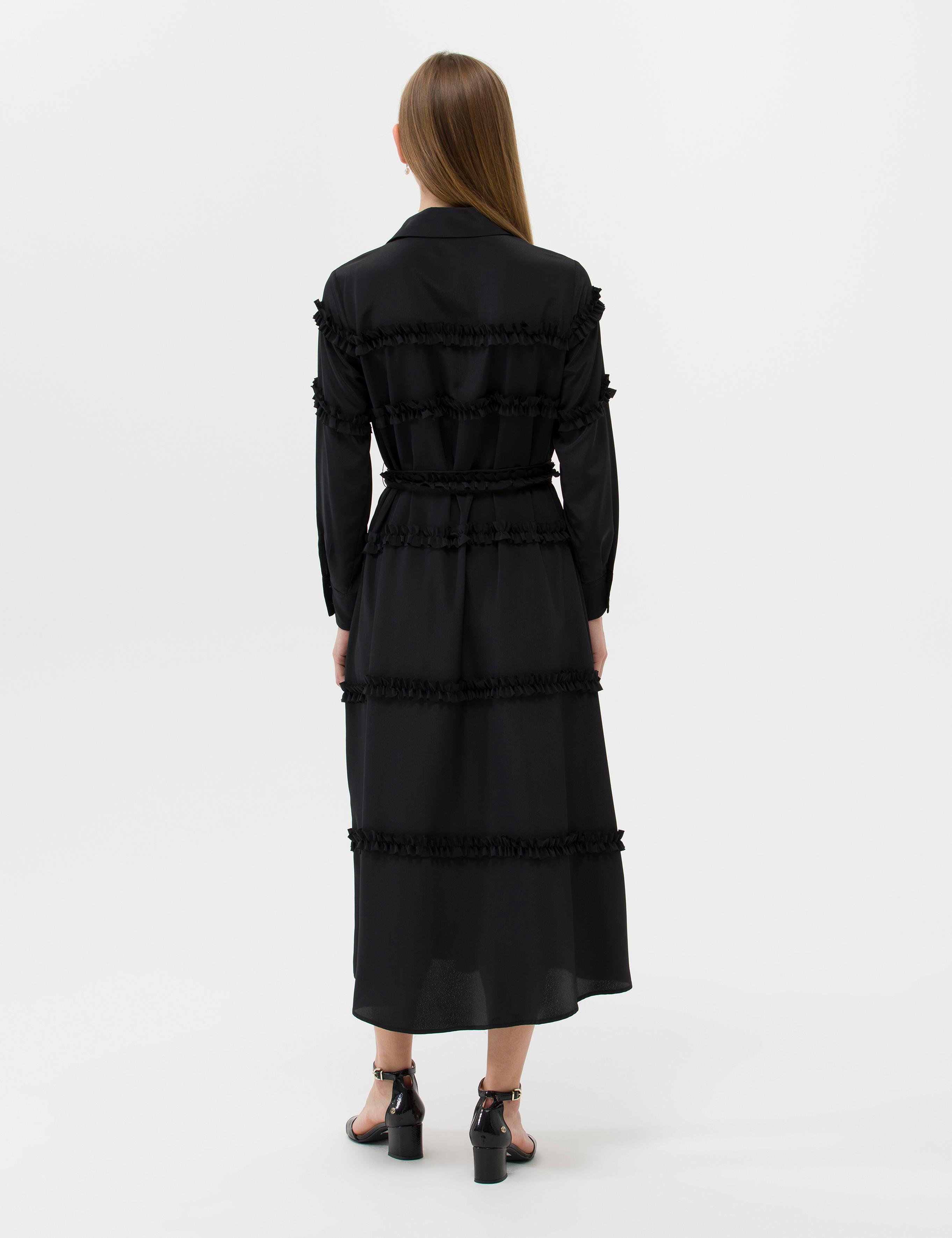 Siyah Uzunkollu Elbise