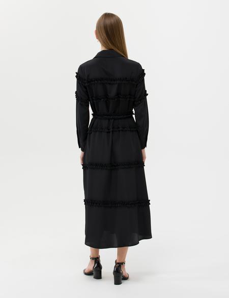 Siyah Uzunkollu Elbise - 50262953005