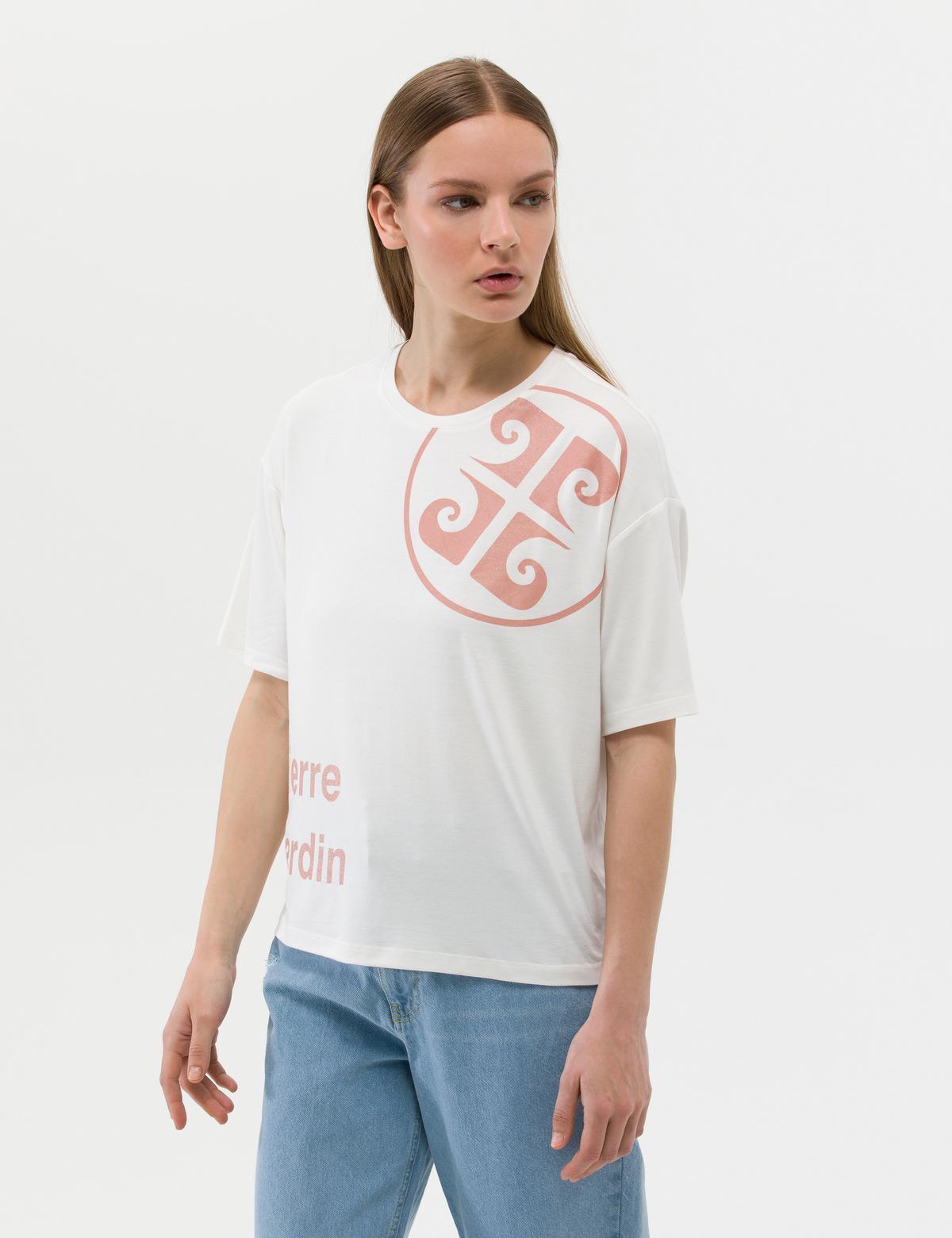 Ekru Comfort Fit Tişört