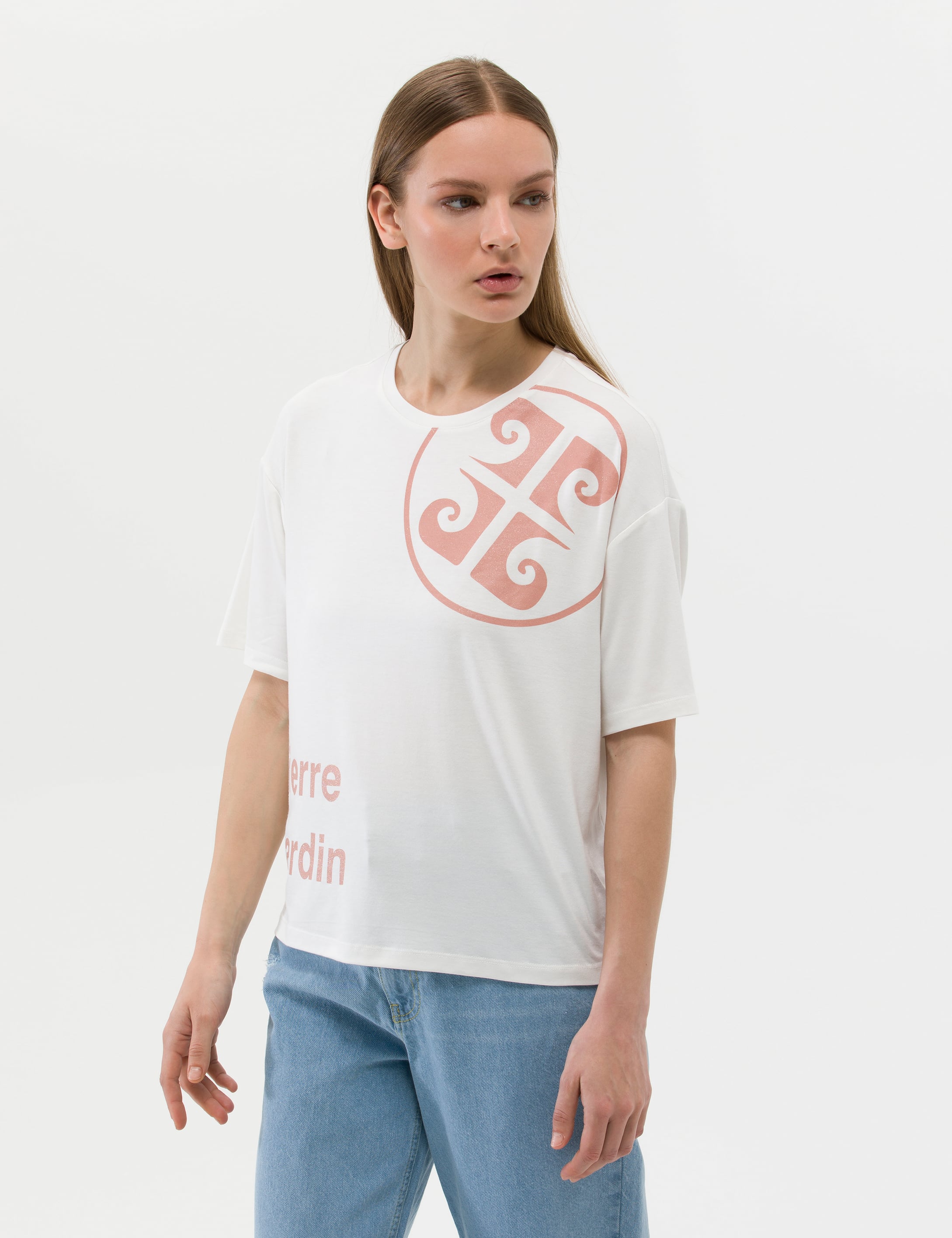 Ekru Comfort Fit Tişört