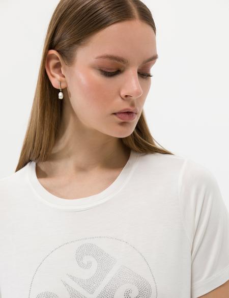 Ekru Comfort Fit Tişört - 50263400003