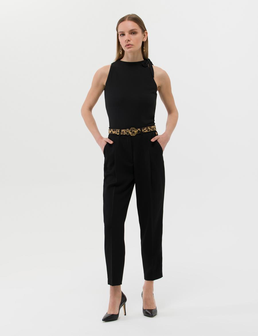 Siyah Kumaş Pantolon