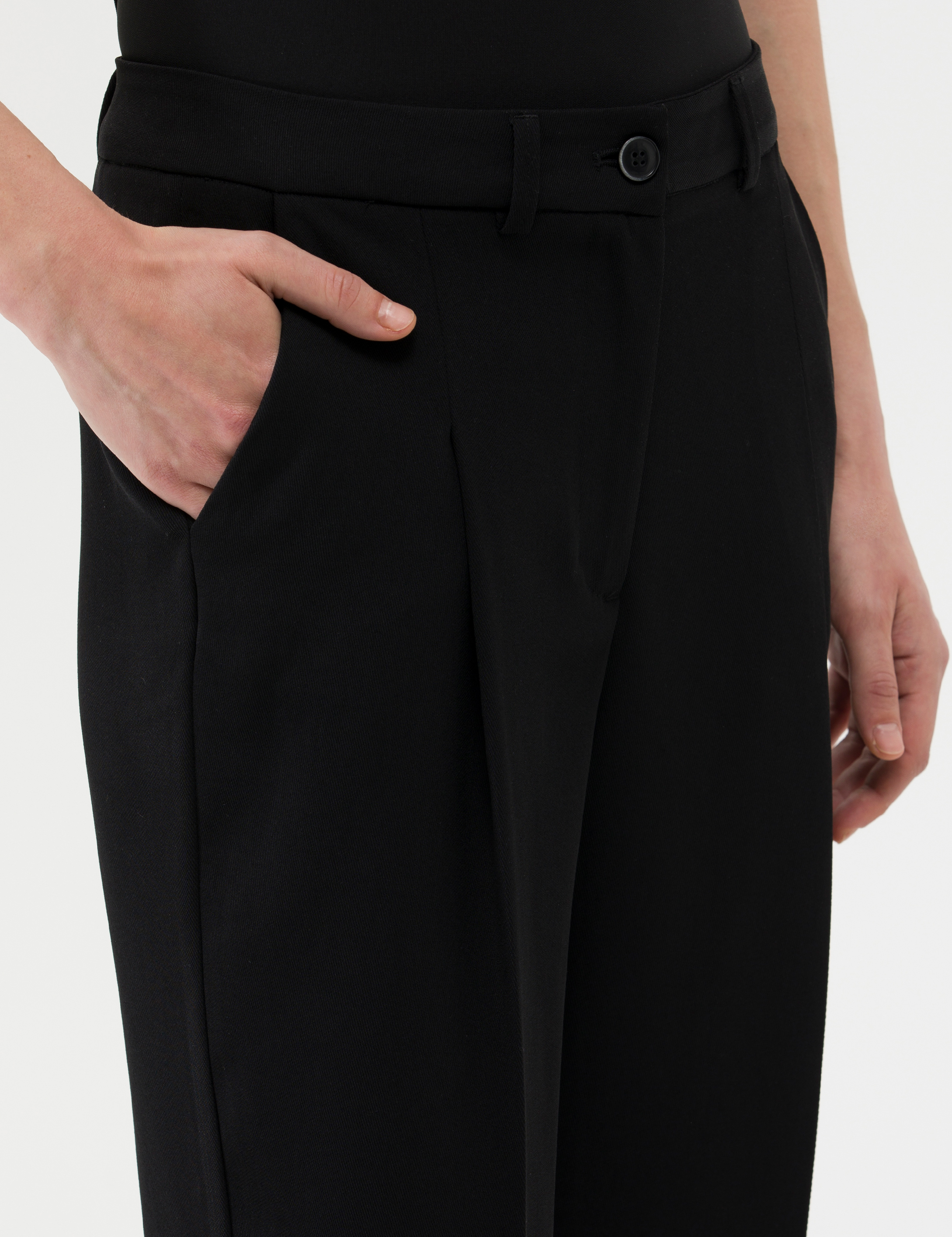 Pierre Cardin Siyah Kumaş Pantolon görsel 6