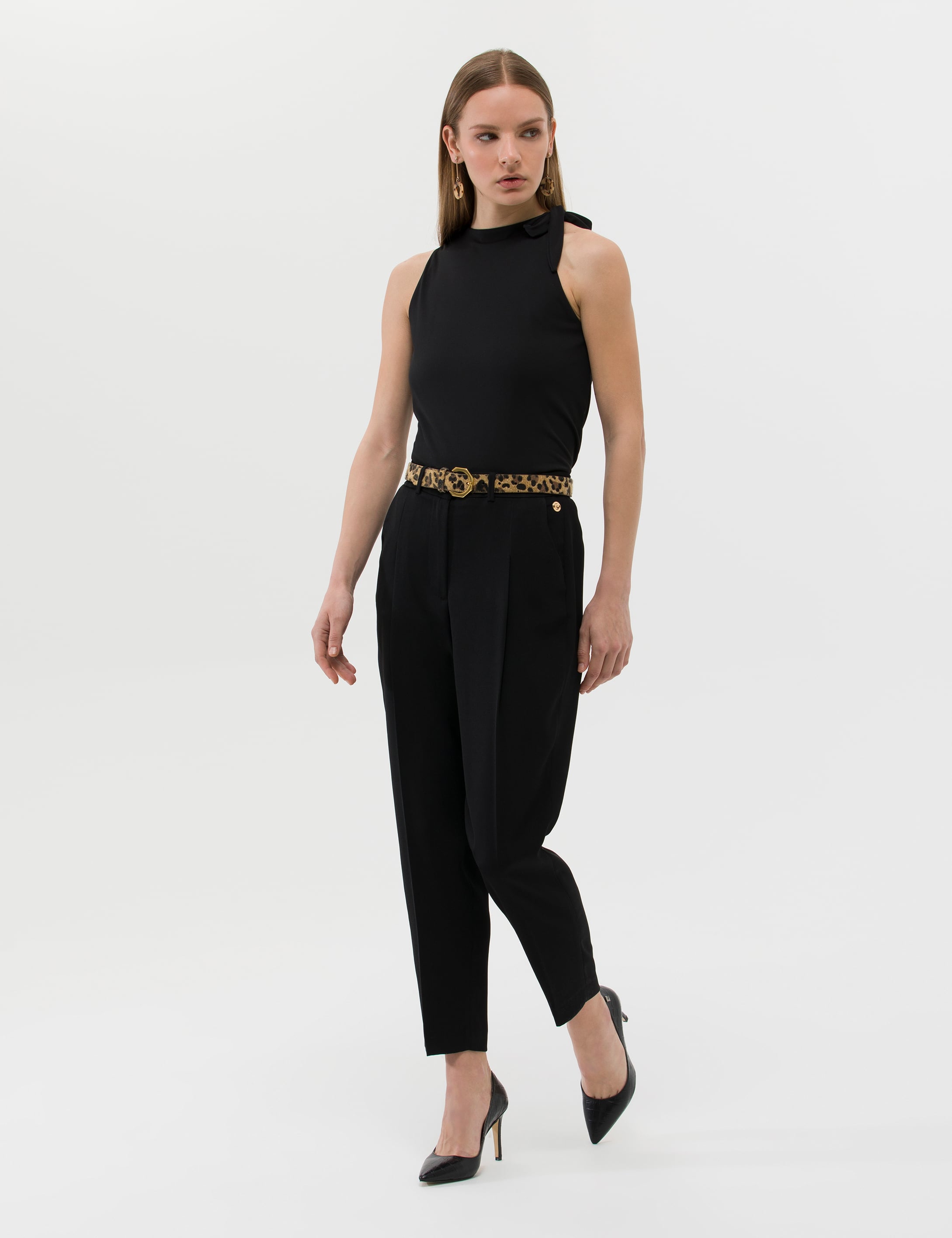 Pierre Cardin Siyah Kumaş Pantolon görsel 3