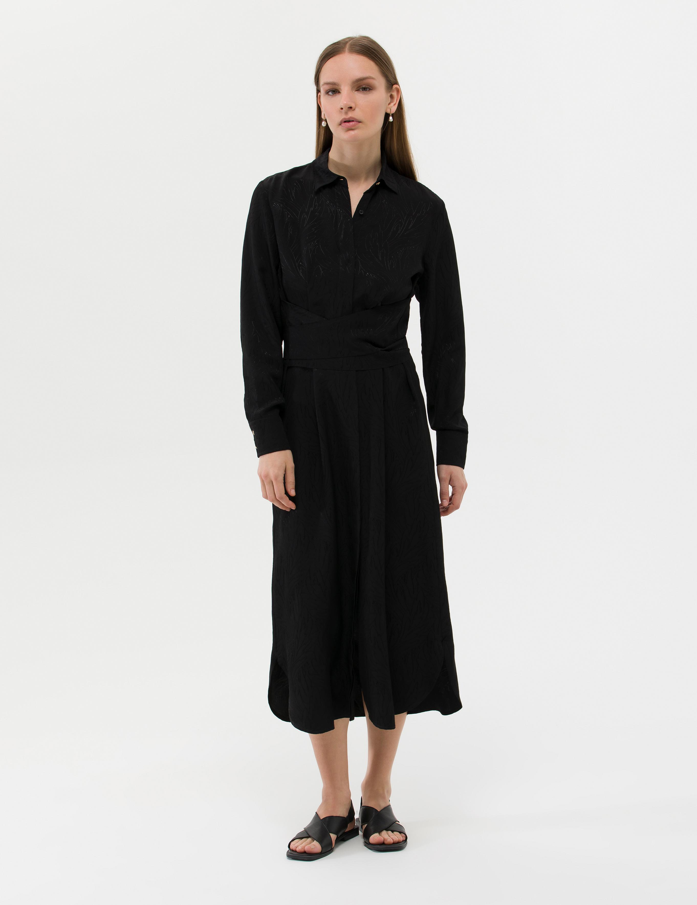 Siyah Uzunkollu Elbise